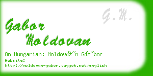 gabor moldovan business card